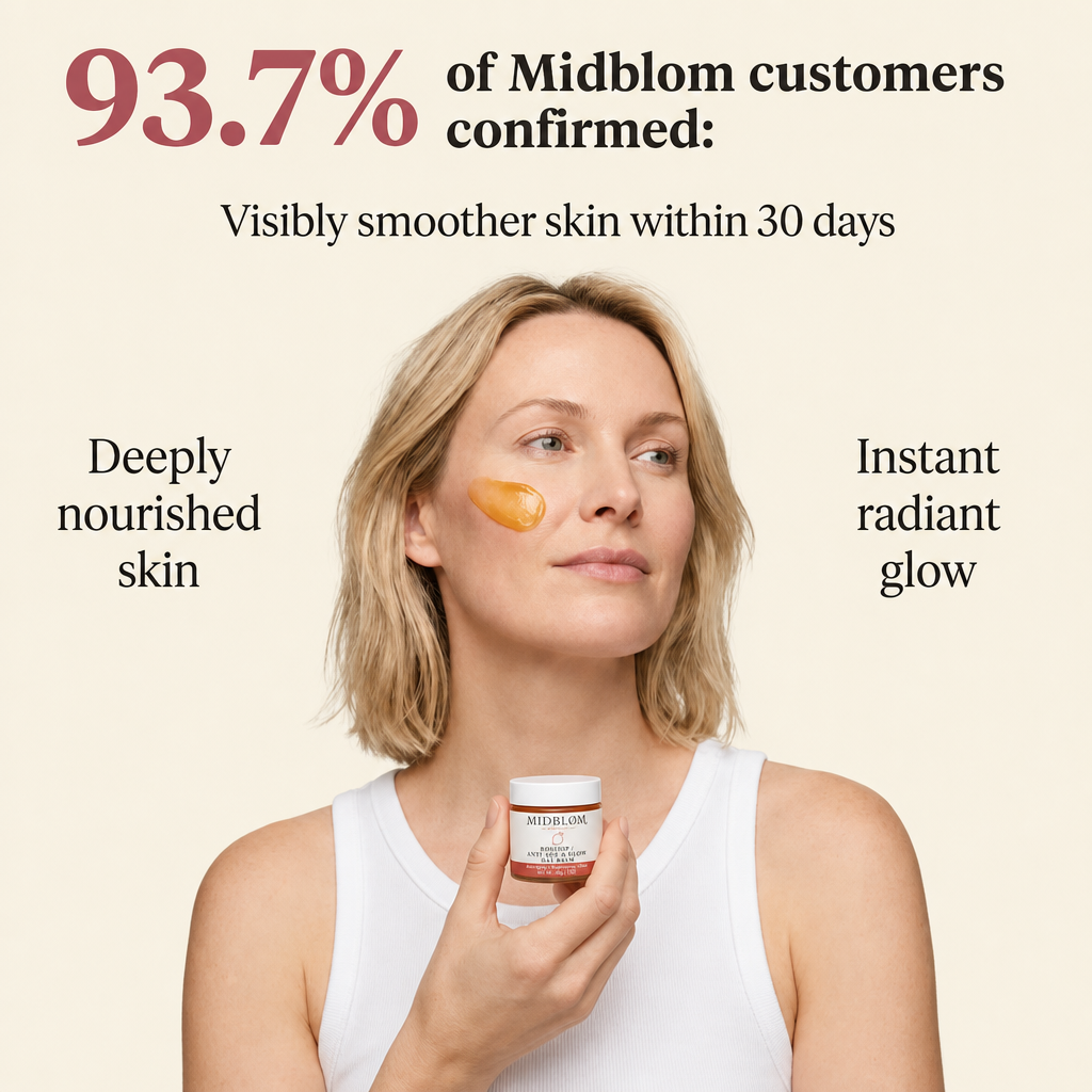 MIDBLOM Anti-Age Ritual: Complete 4-Jar Botanical System for Women 40+